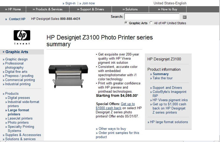 HP Designjet Z3100