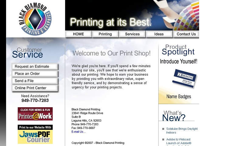 Black Diamond Printing and Graphics