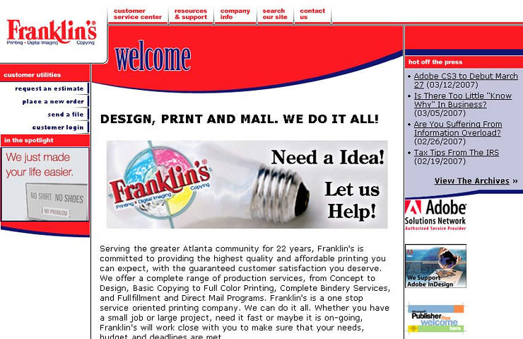 Franklins Printing