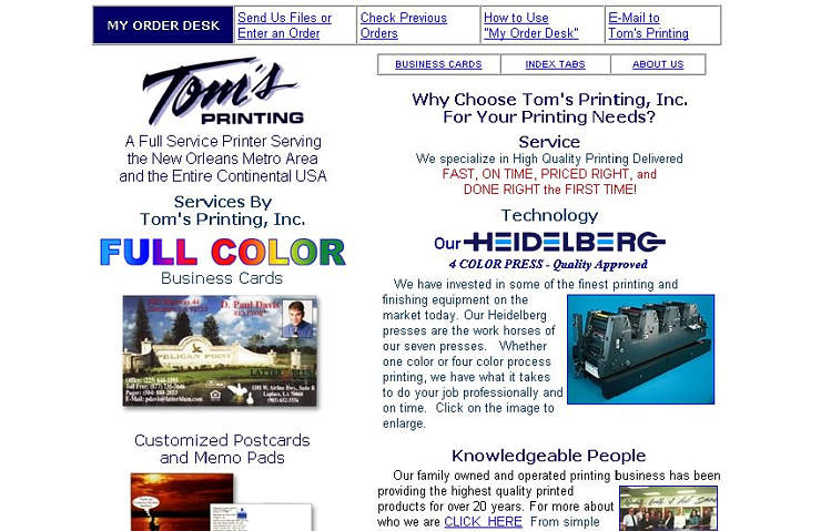 Tom's Printing Inc.