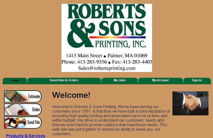 Roberts and Sons Printing, Inc.