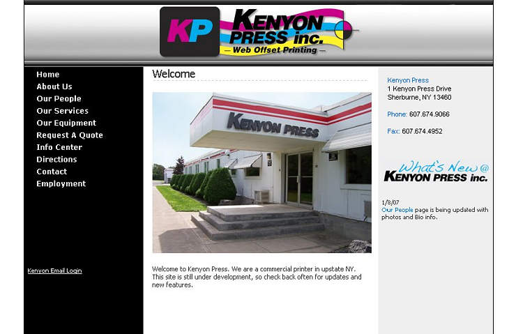 Kenyon Press - Commercial printer in central NY
