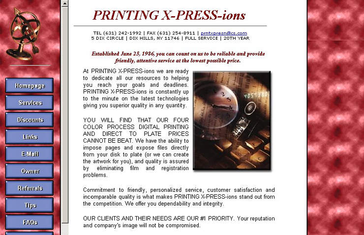 Printing X-PRESS-ions