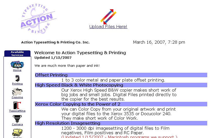Action Typesetting & Printing Co.