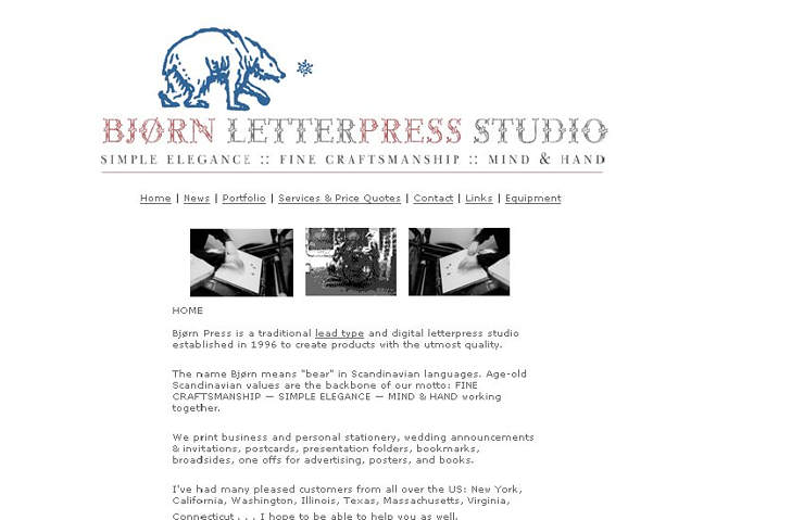Bjørn Letterpress Studio