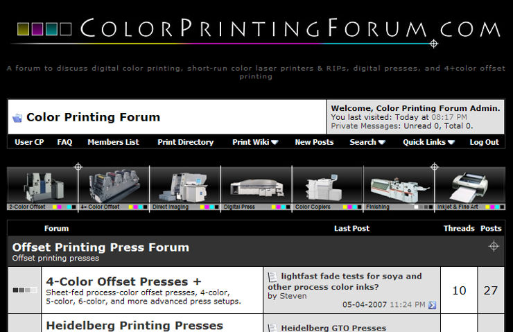 Color Printing Forum